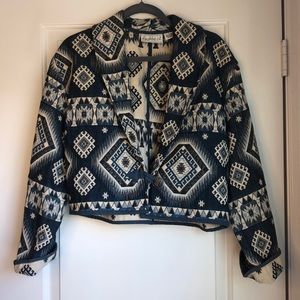 FLASHBACK Tribal Print Cropped Jacket M